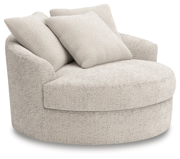Cuddle Plush Oversized Swivel Accent Chair