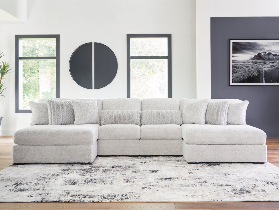 Cuddle Plush 4-Piece Sectional with Chaise