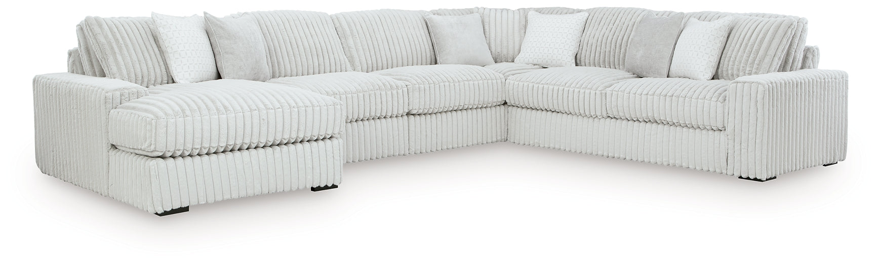 Stupendous 5-Piece Sectional with Chaise